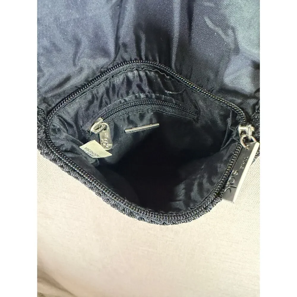 Y2K The Sak Black Nylon Smartphone Crossbody Bag – Compact Travel‎ Pouch